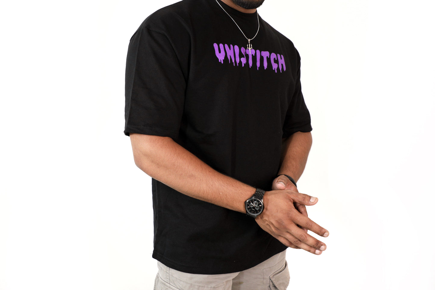 The Imported Butterfly - Black Oversized T-shirt