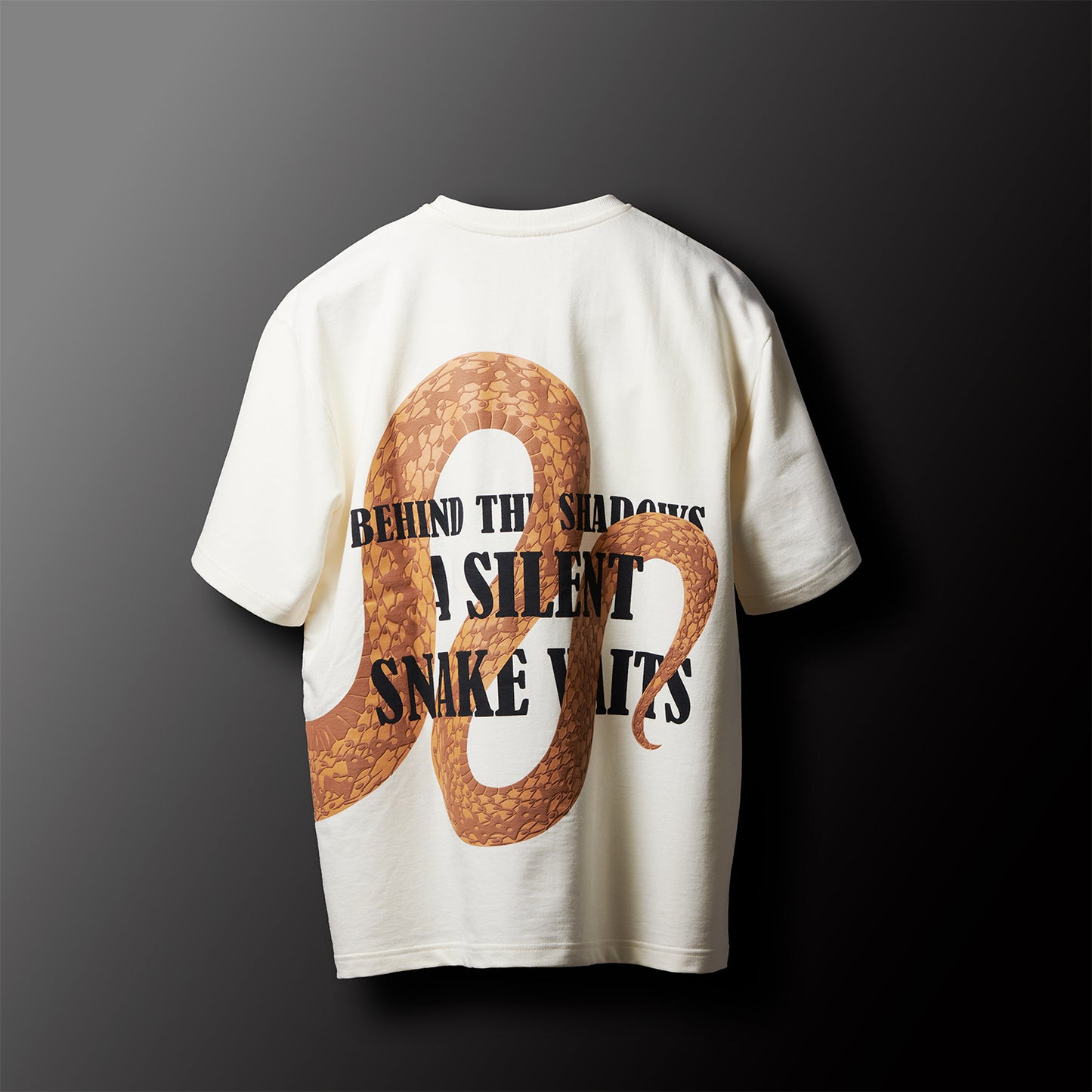 The Silent Snake - Off White Oversized T-shirt