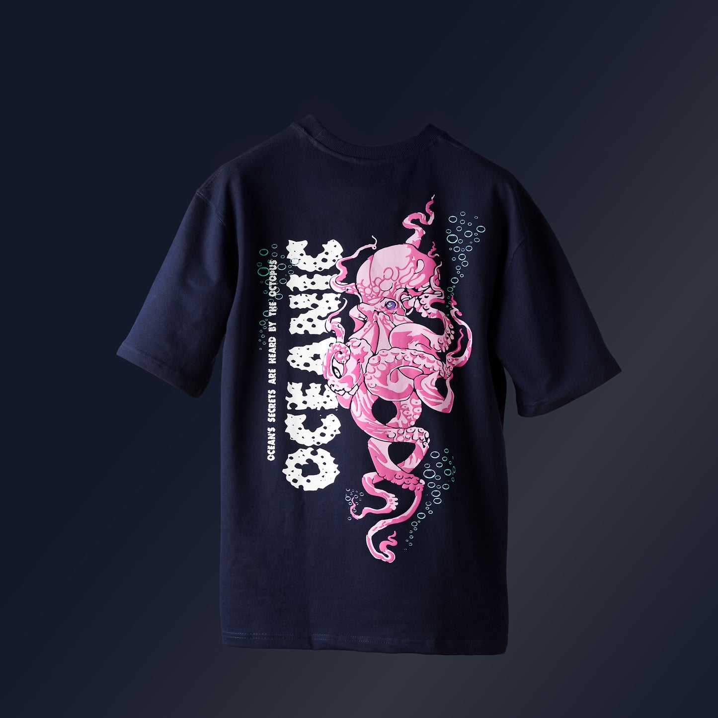 The Tentakill - Premium Navy Blue Oversized T-shirt