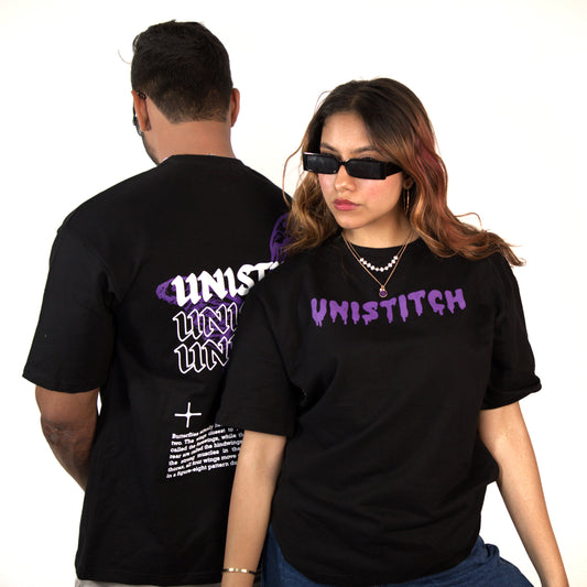 The Imported Butterfly - Black Oversized T-shirt