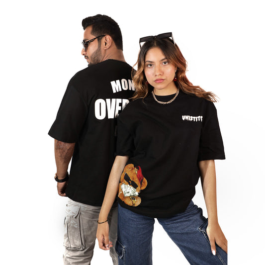 The Rich Teddy - Black Oversized T-shirt